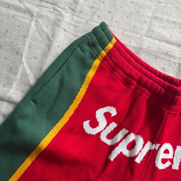Supreme x Umbro Knit Soccer Short 'Red' - Picture 2 of 7